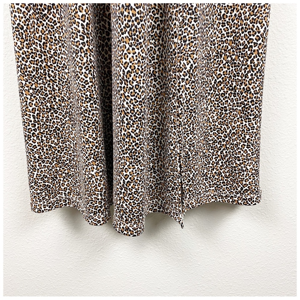 Banana Republic Fit and Flare Leopard Print Long Sleeve Midi Dress‎ Size XS - Picture 5 of 12